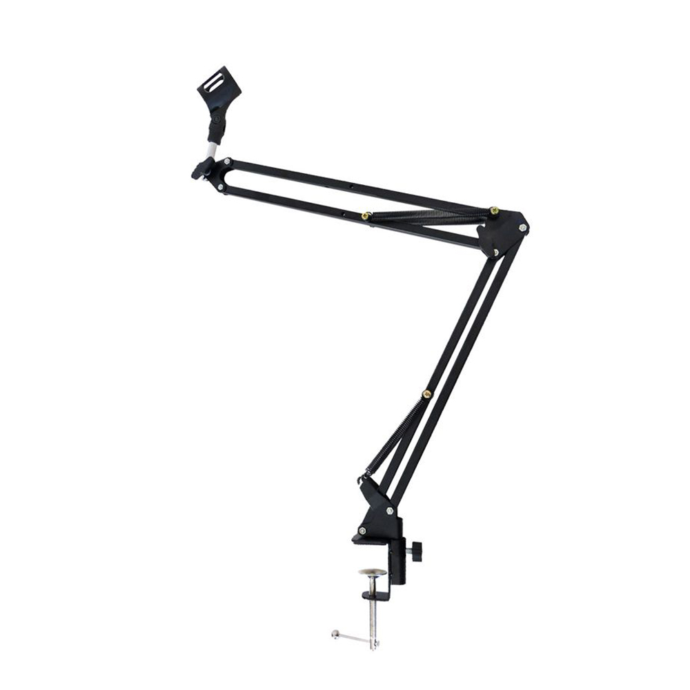Boom Arm Stand - Mikrofon dudukan logam lipat, braket dudukan