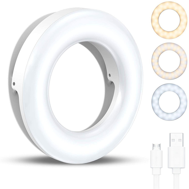 Photography Lighting Description - Lampu klip LED portabel, lampu cincin