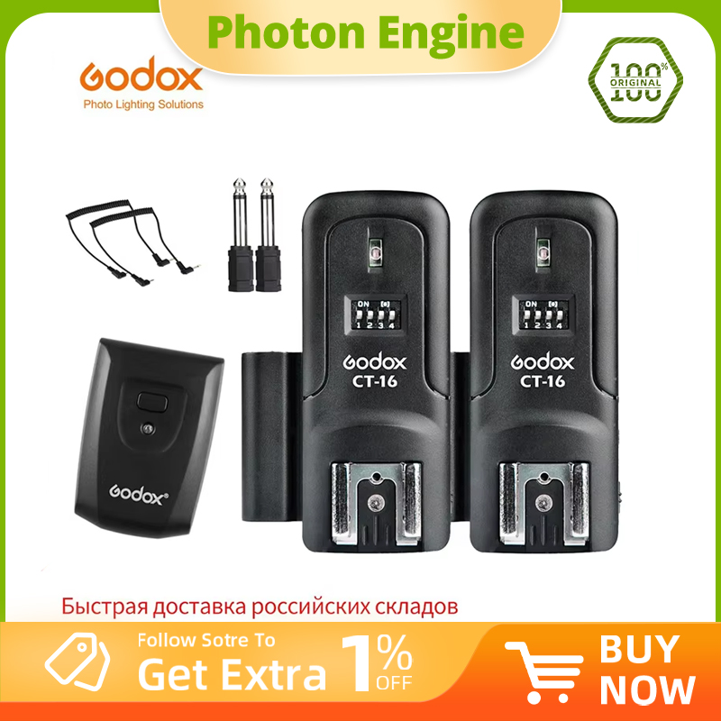 Godox Speedlite Flash - Godox CT-16 16 Saluran Pemancar Penerima