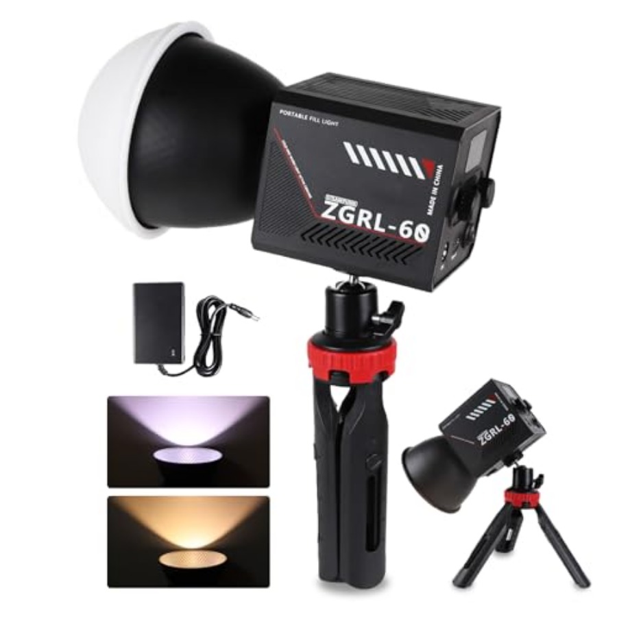 Photography Lighting Portable - Lampu Video LED COB 60W Portabel