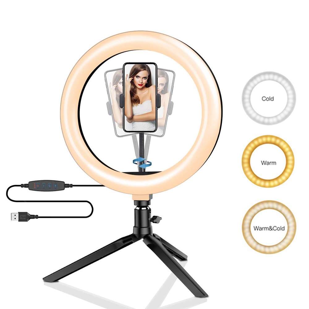 Photography Lighting Description - Lampu Ring Led 26cm untuk Tripod,