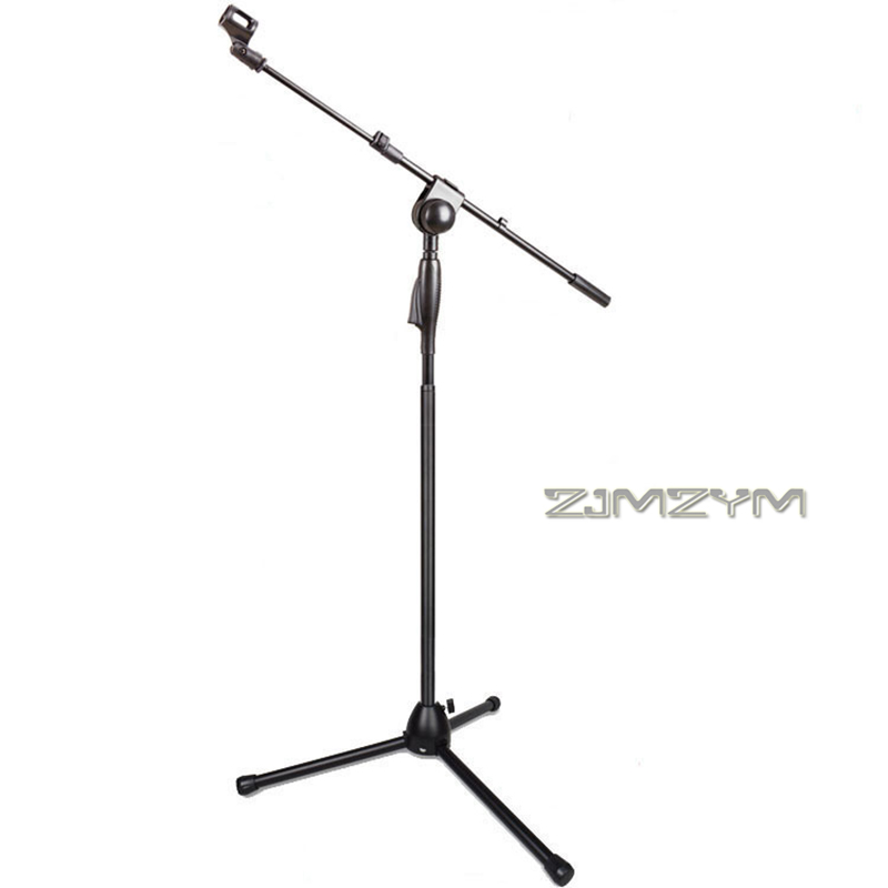 Boom Arm Stand - Mikrofon kondensor Tekan logam penuh, dudukan