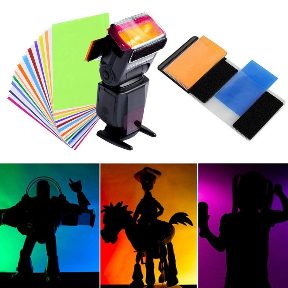 Photography Lighting Gels - Kit Filter Pencahayaan Gel Flash Kamera