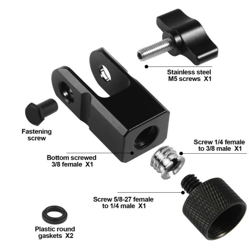 Adaptor Mikrofon DT76 3/8-Inci - Boom Arm Stand ulasan dan harga