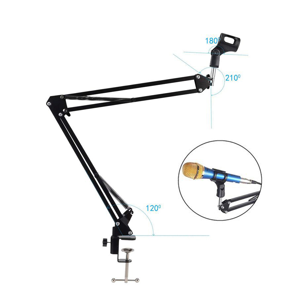 Mikrofon dudukan logam lipat,  - Boom Arm Stand ulasan dan harga