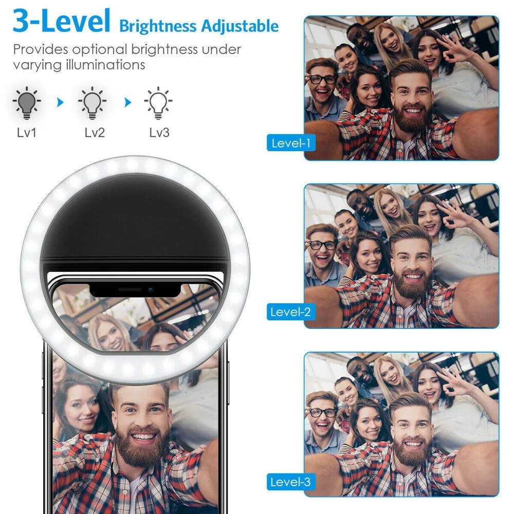 Lampu Selfie LED Isi Ulang USB - Photography Lighting Description ulasan dan harga