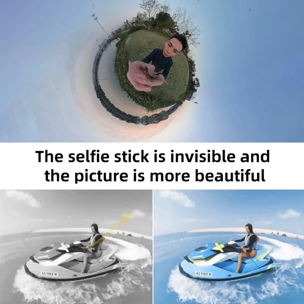 3M tongkat Selfie serat karbon - Insta360 Camera X3 ulasan dan harga
