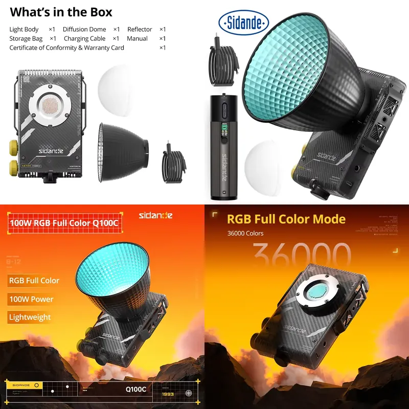Merek Untuk Sidande Q100C Q100 - Photography Lighting Portable ulasan dan harga