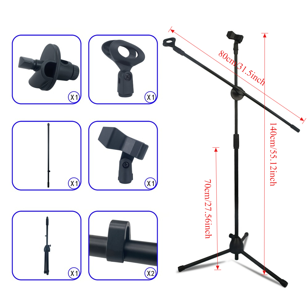 Statif Mikrofon Lantai dengan  - Boom Arm Stand ulasan dan harga