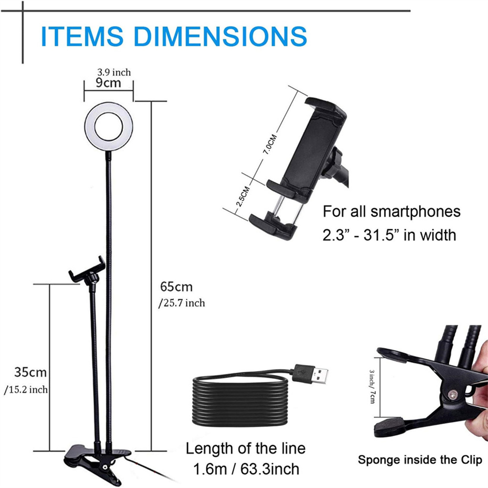 Dudukan Ponsel Fleksibel Unive - Photography Lighting Description ulasan dan harga