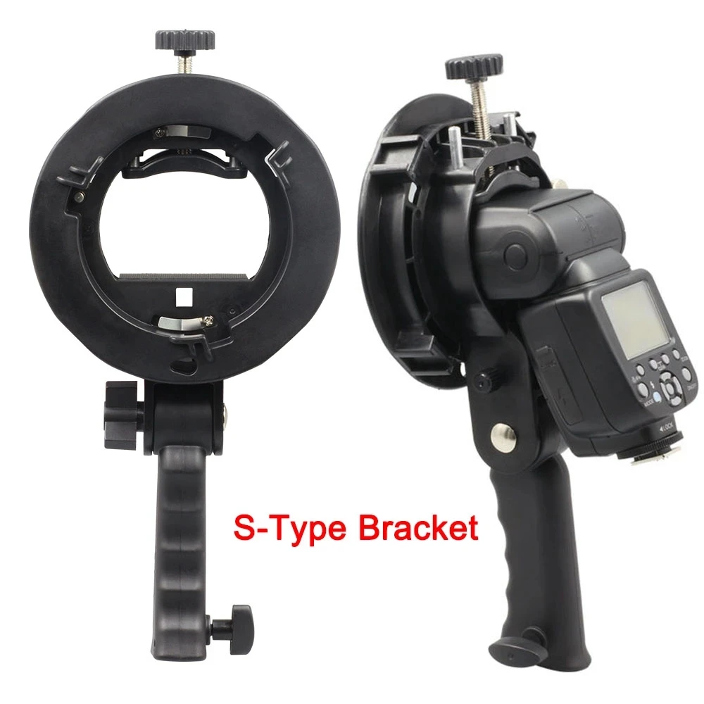 S-type Bracket Pegangan Gengga - Godox Speedlite Flash ulasan dan harga
