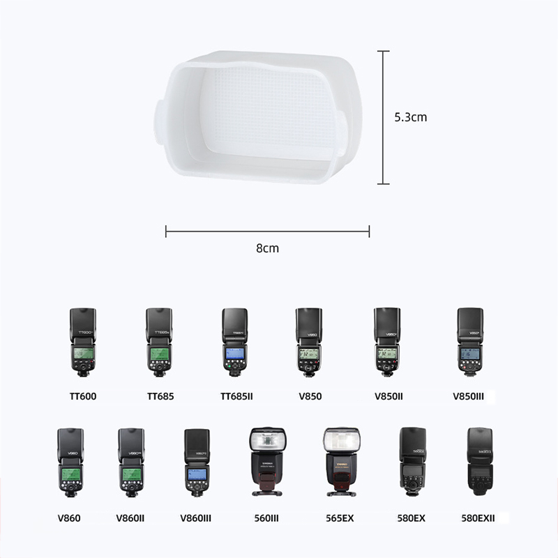 Bouncing kubah Diffuser Flash  - Godox Speedlite Flash ulasan dan harga