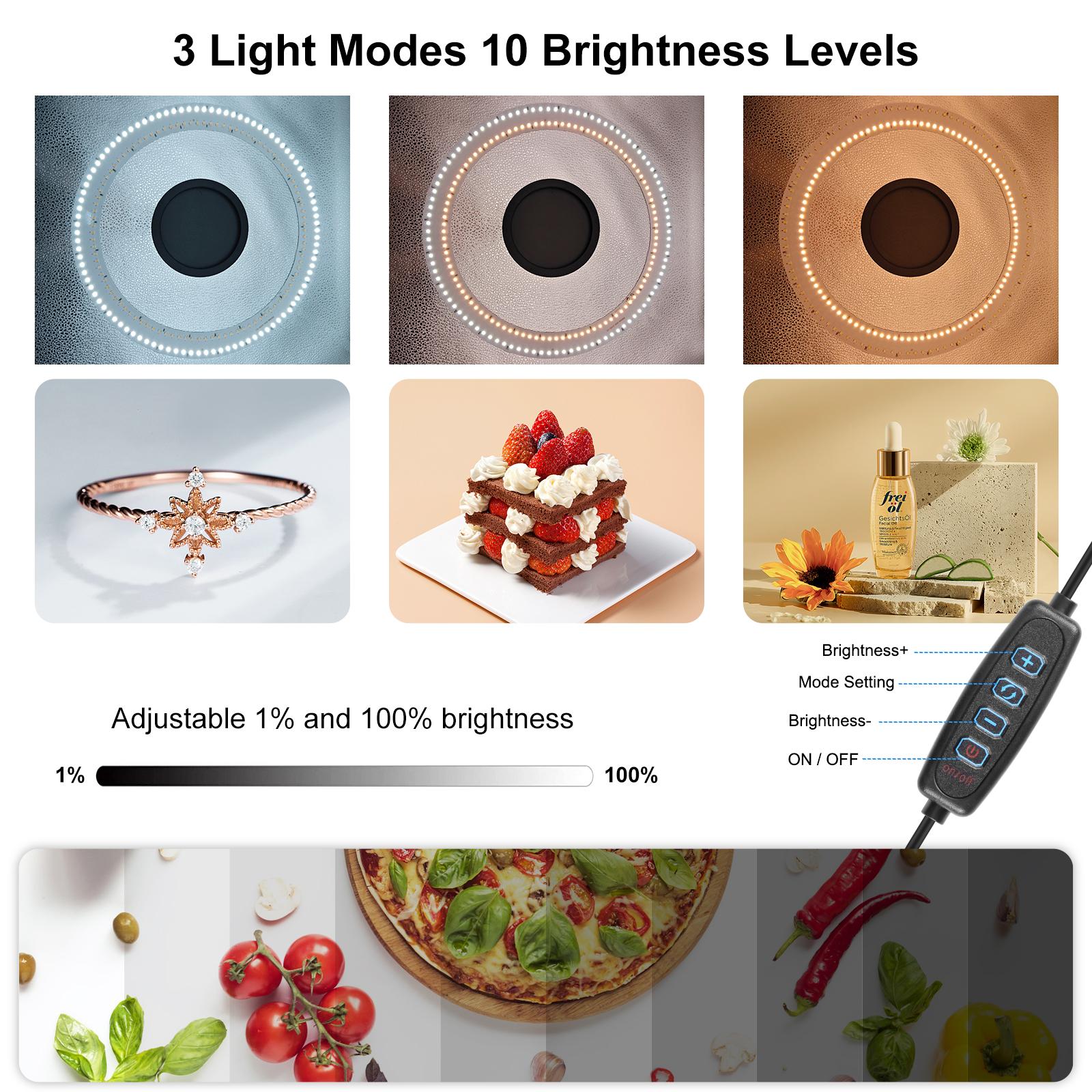 PULUZ 50cm Ring Light Lipat Po - Makeup Photography Lighting ulasan dan harga