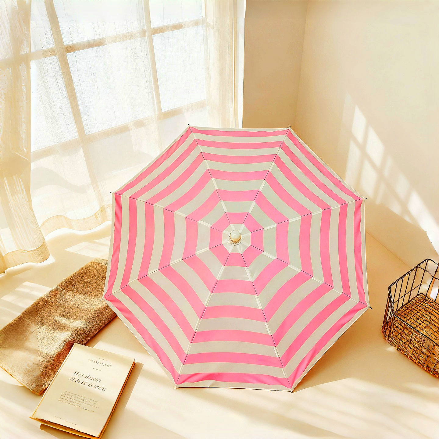 1 buah payung bergaris warna p - Diy Photography Lighting Umbrella ulasan dan harga