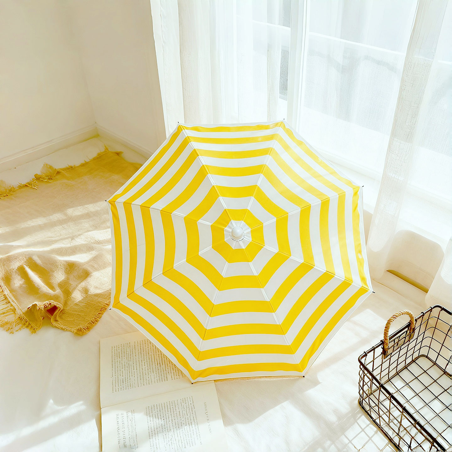 1 buah payung bergaris warna p - Diy Photography Lighting Umbrella ulasan dan harga