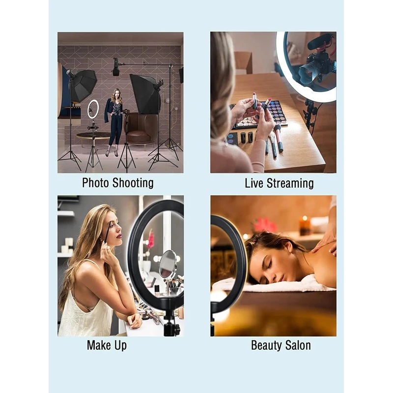 Ring Light Desiontal 26cm deng - Makeup Photography Lighting ulasan dan harga