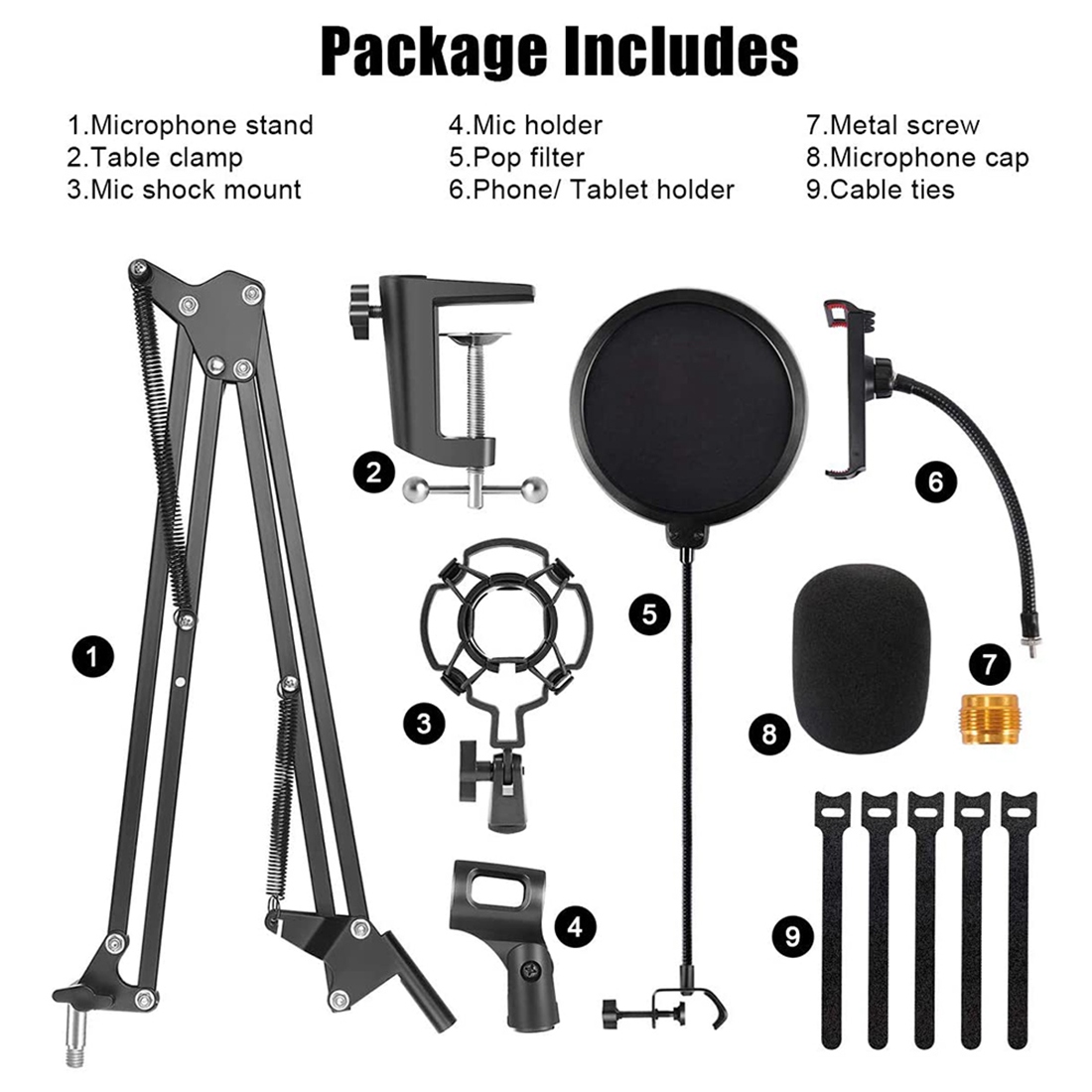 NALFI-Stand Mikrofon, Lengan M - Boom Arm Stand ulasan dan harga