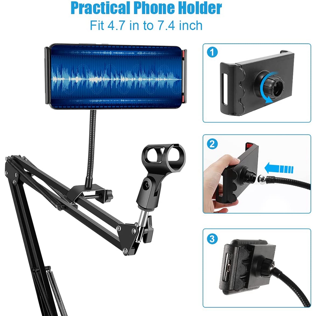 NALFI-Stand Mikrofon, Lengan M - Boom Arm Stand ulasan dan harga