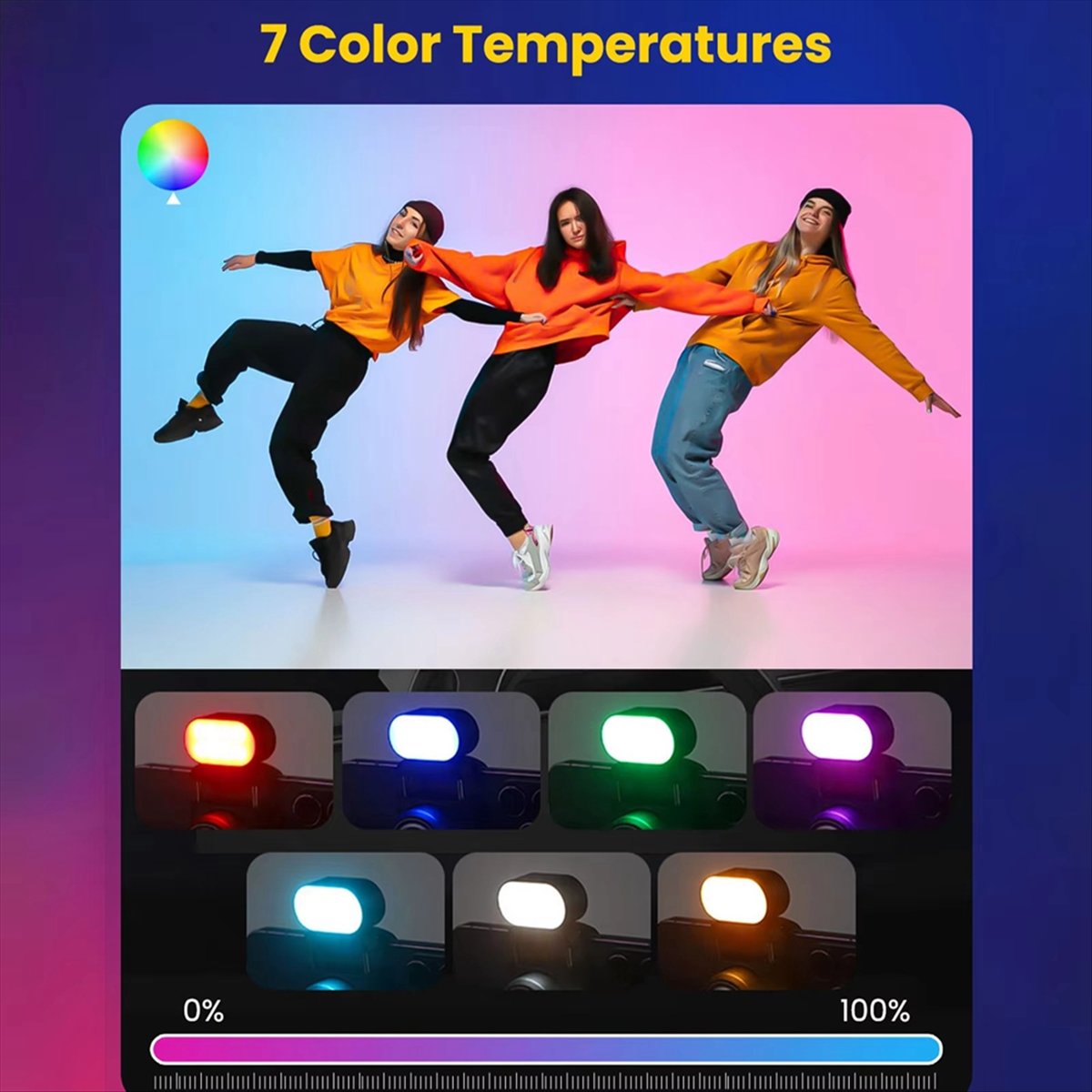 Lampu Isi Magnetik RGB untuk G - Lighting Effect In Photography ulasan dan harga