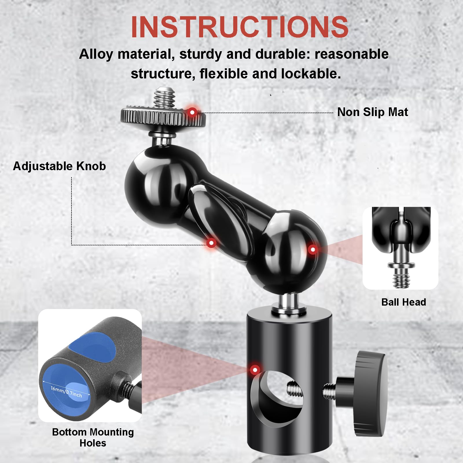 Adaptor Mount Light Stand Lanx - Photography Lighting Rig ulasan dan harga