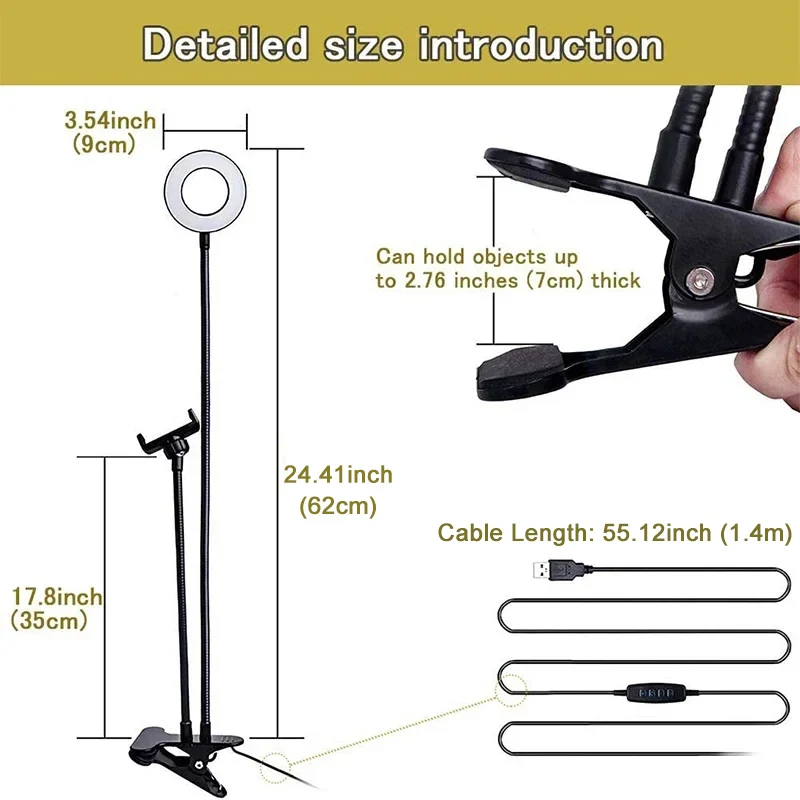 Dudukan ponsel Universal fleks - Photography Lighting Description ulasan dan harga
