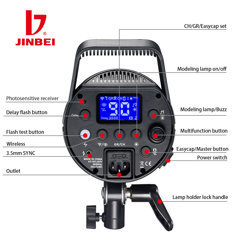JINBEI DPX-800II 800W 25W Lamp - Good Lighting In Photography ulasan dan harga