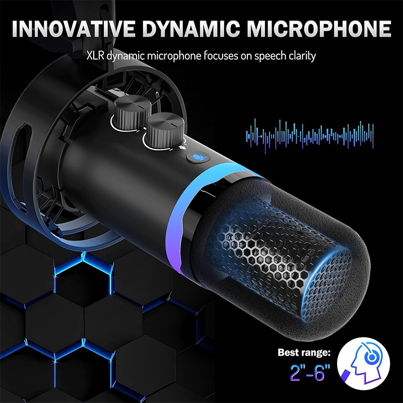 Mikrofon Gaming USB dengan Dud - Boom Arm Stand ulasan dan harga